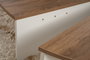 Nordure Mesa de Centro Orion Nogal y Blanco 90x30x60cm 85x35x30cm